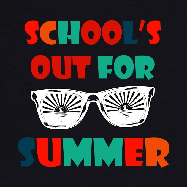 Retro Last Day Of School Schools Out For Summer Teacher Gift by Trendy_Designs